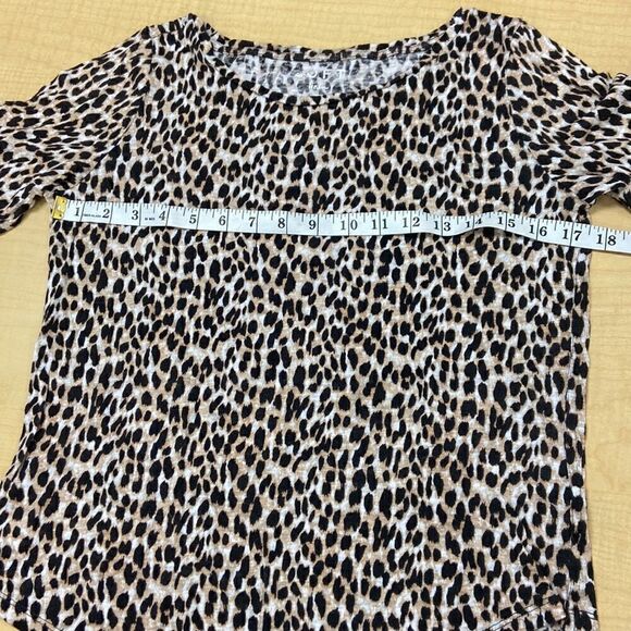 Loft linen leopard print tee - Picture 6 of 8